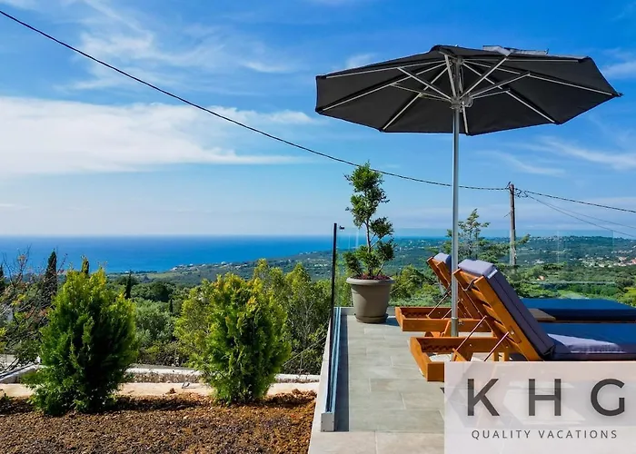 Vila Casa Del Sole With Infinity Pool In Mousata!